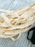 Beige and Black Picot Elastic Trim Scrap Pack Scrap Bundle Pack